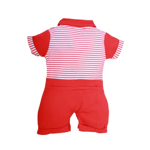 Image of Happykid Boy's Cotton Blend Dungaree Set