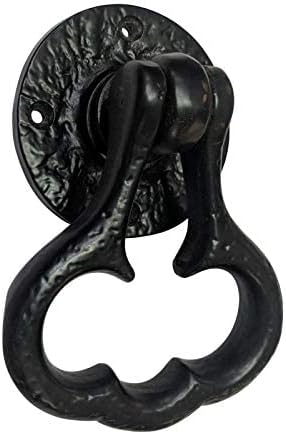 Adonai Hardware "Casiphia Black Antique Iron Ring/Drop Pull