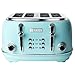 Haden 12 Cup Programmable Drip Coffee Maker Coffee Machine Bundled with Heritage 4 Slice Wide Slot Stainless Steel Toaster, Turquoise & Chrome