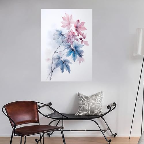 Toile murale fleur moderne de 50 x 70 cm pour décoration de bar