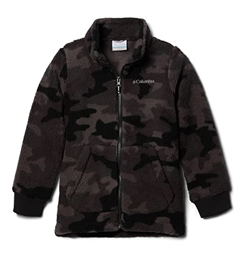 Columbia Youth Boys Rugged Ridge Ii Sherpa Full Zip, Black Trad Camo, Medium #TOP3