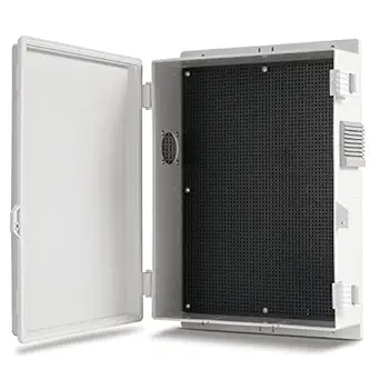 Namunanee Outdoor Electrical Junction Box, ABS Water Resistant Enclosure with Internal Mounting Panel & Hinged Cover, 15.7