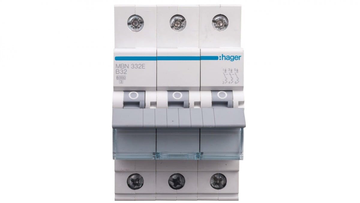 MBN332E OVERCURRENT CIRCUIT BREAKER B 32A 3P 3M 6KA