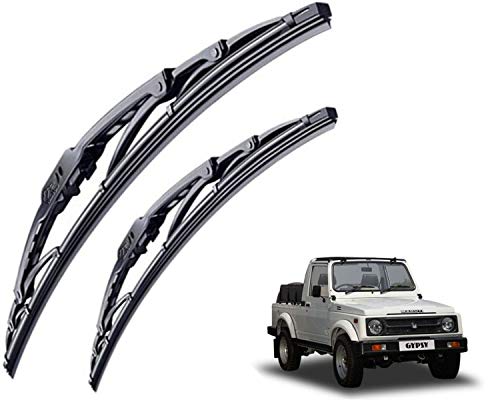 Image of WolkomHome High Performance OE Car Wiper Blade Replacement set of 2 Pc Right 12 inch for Maruti Gypsy Mg410