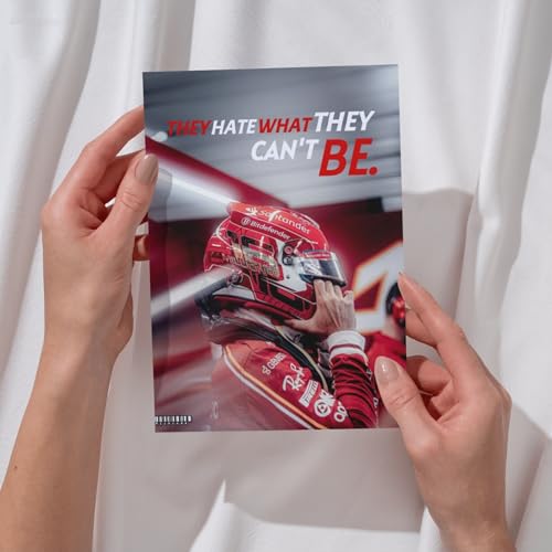 Image of Posters Inc Sports F1 Cars Motivational Posters for Wall A4 Size Aesthetic Setup 300 GSM Matte Paper Pack of 6 Automotive Motorsport Decor for Boys Gaming Room, Bedroom, Home & Office with Adhesive