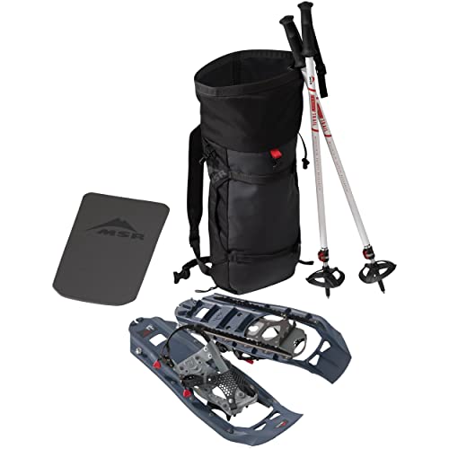 MSR Evo Trail Snowshoe Kit with Trekking Poles and Seat-Cushion Backpack
