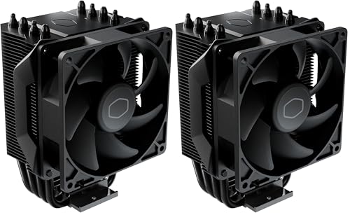 Cooler Master Hyper 411 Nano Disipador de CPU - 4 Tubos de Calor (TDP 180W), Ventilador 92mm (PWM) Fácil de Instalar, Disipador Térmico de Aluminio 136mm Compacto; Compatible con Sockets AMD e Intel