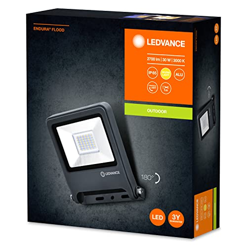 SYLVANIA-Floodlight-LED-for-Wall-Endura-Flood-Warm-White-30-W-220240-V-Beam-Angle-Calc-120-Warm-White-3000-K-Body-Material-Calc-Aluminum-1-Pack