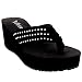 Womens Wedges Platform Diamante Summer Flatform Flip Flops Pumps Sandals