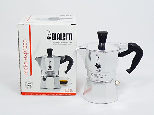 Bialetti Moka express 1 tazze Bialetti 94760-01 Moka Express Caffettiera ad 1 Tazza