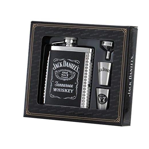 Jack Daniels Licensed Barware 8471 Label Gift Set, 6 oz./1 oz., Silver