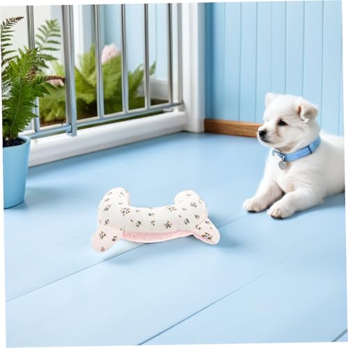 Almohada en forma de U WOONEKY para perros pequeños cojín rosa lavable de descanso 7