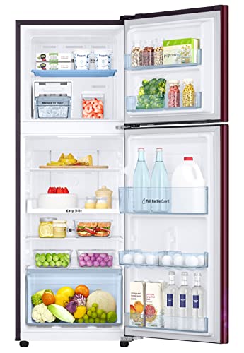 Image of Samsung 236L 2 Star Inverter Frost-Free Convertible 3 In 1 Double Door Refrigerator Appliance (RT28C3732HT /HL,Hydrangea Plum)