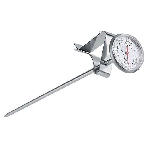 Yosoo Health Gear Milk Thermometer, Instant Read Dial Thermometer with Clip, 165mm Probe Length, Stainless Steel, ABS Plastic, Analog Display, -10110 Range, Reusable, Adult, Outdoor Use