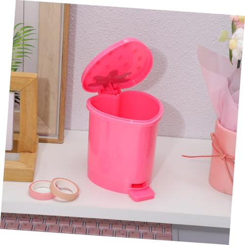 Caneca de basura de escritorio con forma de fresa miniatura 5