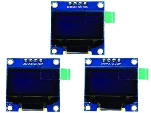 CANADUINO® 3 pcs OLED Display 128x64 Pixel 0.96 inch - I2C Bus - Compatible with