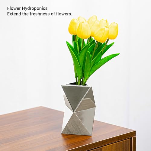 Vase en acier inoxydable décoratif pour sublimer votre salon moderne - 3