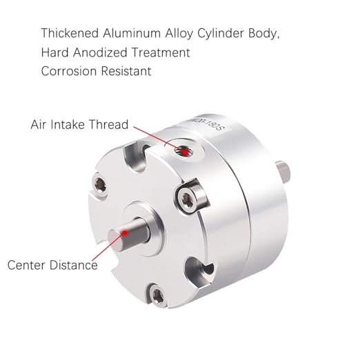 Actionneur rotatif pneumatique CDRB2BW compact à palette unique et angle modulable