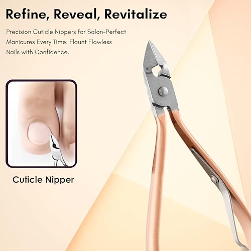 Beauté Secrets Manicure Kit, pedicure tools for feet, Nail Clipper, Manicure Pedicure kit for women and Men, 18 Pieces,Perfect Gifts for Women and Men (Rose Gold) - Image 6