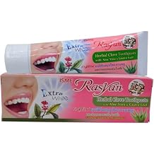 ISME Rasyan Herbal Clove Toothpaste Teeth White Antibacterial Aloe Vera 100g3.52 Oz.