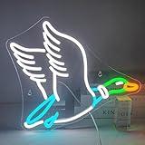 Lucunstar Goose Neon Sign,Neon Signs for Wall Decor,Neon Sign for Goose Party Decorations,USB Connectivity Adjustable Brightness Neon Sign for Home Wall Decor,Bedroom Decor,Goose Birthday Decor