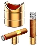 Eddyrise Luxury Metal Cigar Holder, Vertical Long Ash Holder & Horizontal Rest, Fits 36-58 Ring Gauge, Essential Cigar Holder Crafted for Steady Balance and Unwavering Hold, Compact & Elegant Design (Holder)