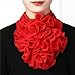Amazleer Ladies Fashion Head Scarf, Floral Pattern Shawl Wrap, Lightweight Valentine's Day Scarf for Women (Red)