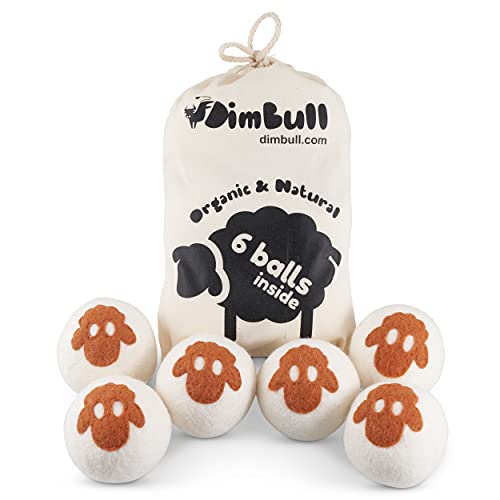 DimBull Wool Dryer Balls,...