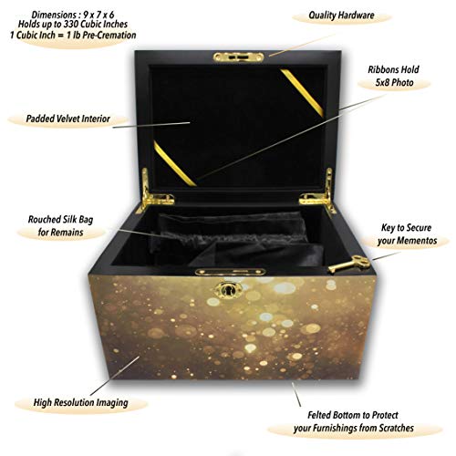 Image of Cross Cremation Urns for Human Ashes Adult Male Chest Urns for Ashes