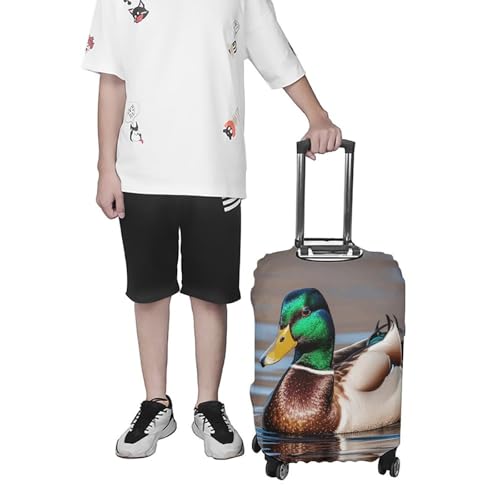 Mallard Duck Luggage Cover, Washable Elastic Suitcase Cover Protector Fit 18-32 Inch Luggage 7