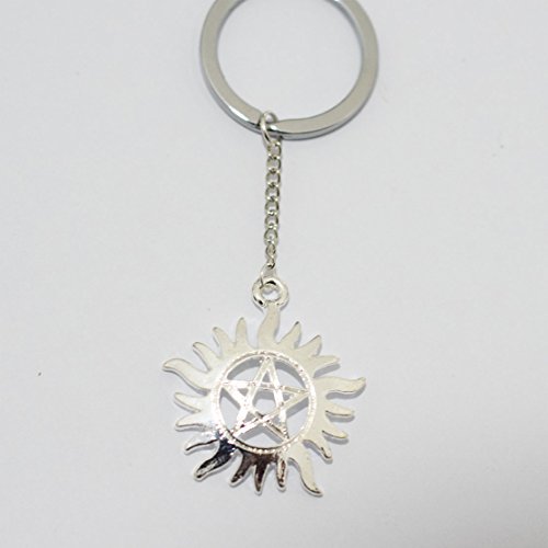 Supernatural Anti Possession Pentagram Choker, Pentagram Keychain , Supernatural Keychain , Supernatural Inspired Keychain , Supernatural, Keychain