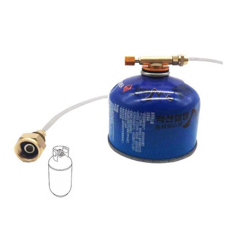 Fornello a gas da campeggio all'aperto Adattatore per ricarica propano Adattatore per serbatoio Bombola di gas Ricarica Accessori per bruciatori di benzina