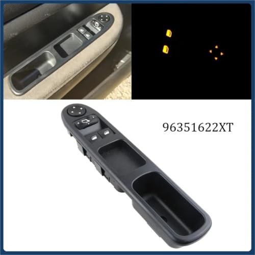 Interrupteur lève-vitre 96351622XT double commande avant conducteur auto