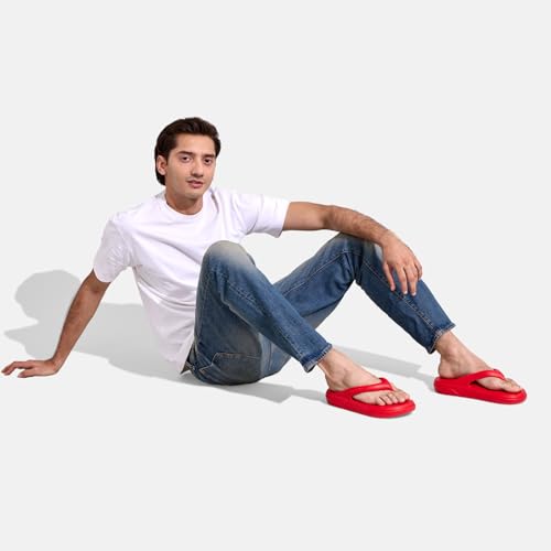 Image of Neeman's Cushers Flip Flops for Men | Powered by CushyVerse Technology for Ultimate Cushioning, Bounce & All-Day Comfort