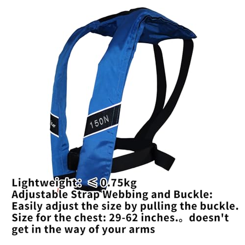 Image of Automatic Inflatable Life Jacket|Life Vest for Adults|PFD Low Profile|Supports up to 330 lbs