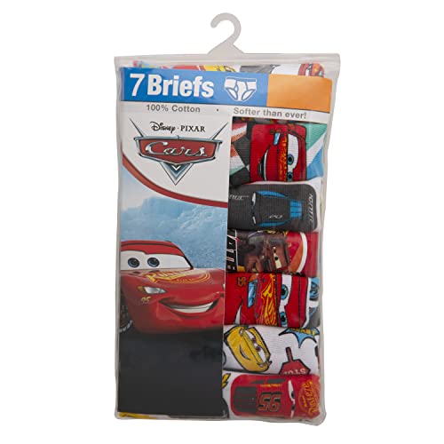 Disney Unisex Child Cars 7 Pack Briefs, Cars Tdlr7Pk, 4T Us #TOP5