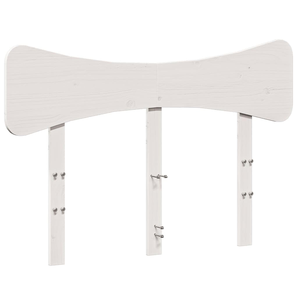 vidaXL Cabecero de Cama Madera Maciza de Pino Blanco 135 cm