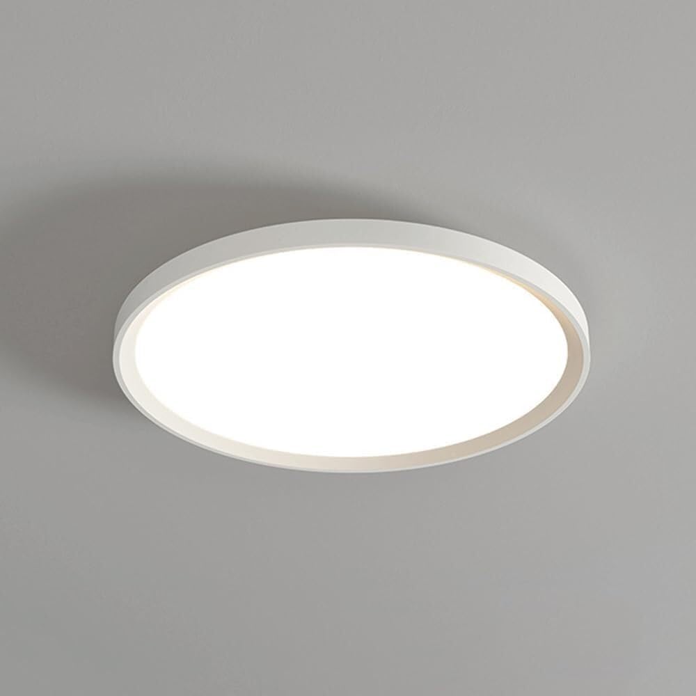 Plafonnier LED moderne 23cm à profil bas pour un éclairage uniforme et doux
