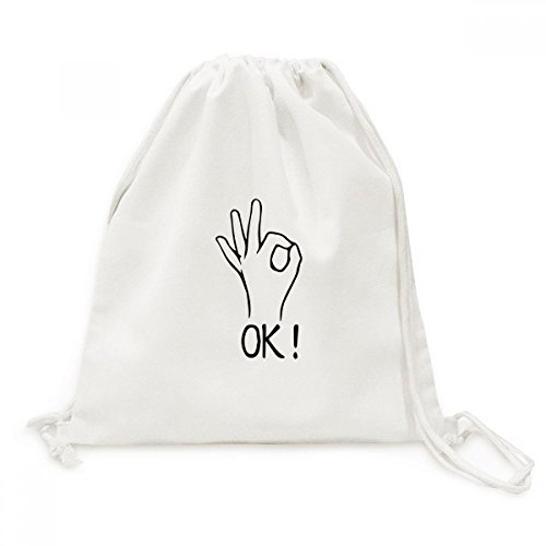 Sac cordon noir en toile personnalisé imprimé sac à dos de voyage léger