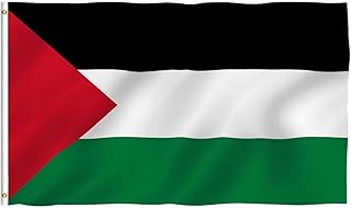 علم فلسطين الوطني من بيلارابيا - للاستخدام الخارجي أو الداخلي - علم لداعمي دولة فلسطين - مقاس 90 سم × 1.50 متر