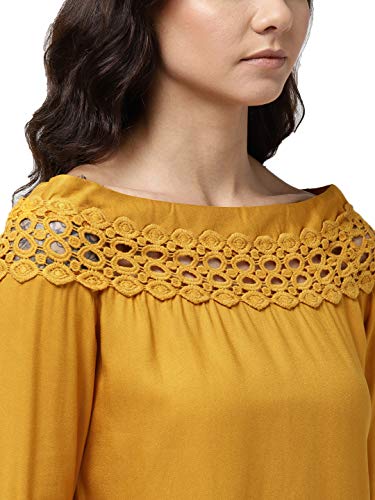 Image of Style Quotient Women Solid Viscose Rayon Smart Casual top