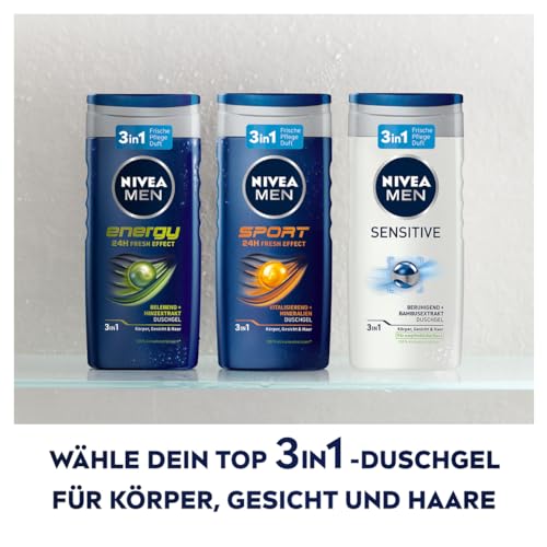 NIVEA MEN Sport Duschgel (250 ml), pH-hautfreundliche Pflegedusche mit vitalisierendem Duft, Männer Duschgel mit Mineralien für Körper, Gesicht und Haar – Bild 6