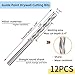 12 Pieces Drywall Cutting Tools 5/32 Inch Guide Point Cutting Bits,HSS65 Drill Bits, Cutting Drywall, Used for with Spiral Saw and Power Tools