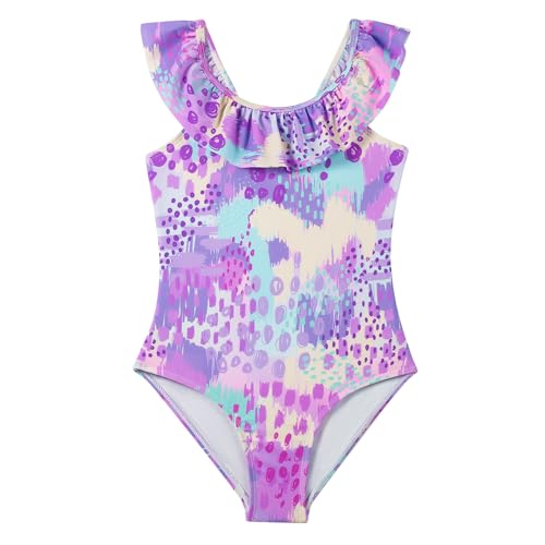 Image of Angel season Girls Swimsuits Kids Bathing Suit One Piece Swimwear with UPF 50+ Cute