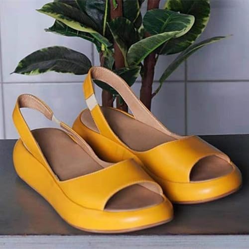 Yifare Sandals, Women's Comfy Casual Flat Sandals, Summer Non-slip Shock-Absorbing Sole Orthotic Insole for All Foot Shapes4