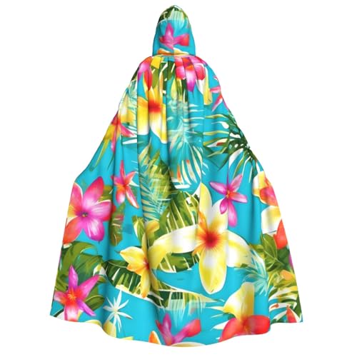 Cape à capuche pour adulte imprimé hawaïen pour cosplay et bal masqué