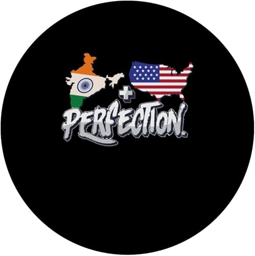 Miniatura 3 de Half American Half Indian Perfection USA India Pride PopSockets Standard PopGrip