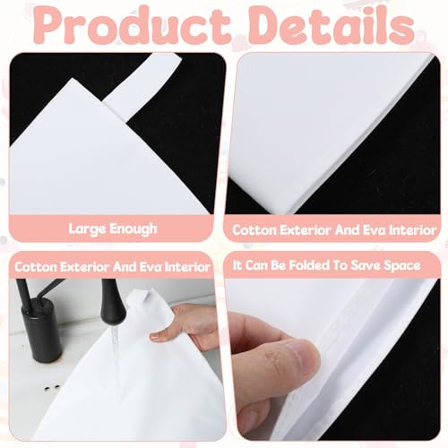 Kifmurase 6PCS Reusable Piping Pastry Bags 24 Inch Reusable Cloth Frosting Bags White Thickened Tipless Piping Bag for Cake Cupcakes Cookies Frostingm, Cake Baking Decoration Frosting Tools - Thumbnail 3