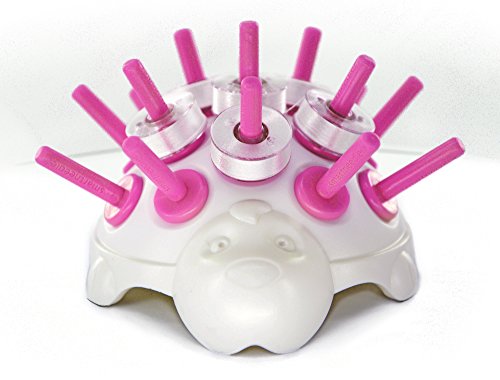 Bobbin Holder 'Porcupine Pink, Holds up to 30 Bobbins, It Will Works with Any Kind of Bobbins L, A, M. (Includes 6 Free Type 'L' Bobbins)