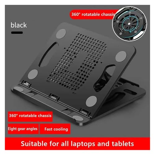 Support rotatif 360 degrés pour PC portable à 8 angles réglables - 5